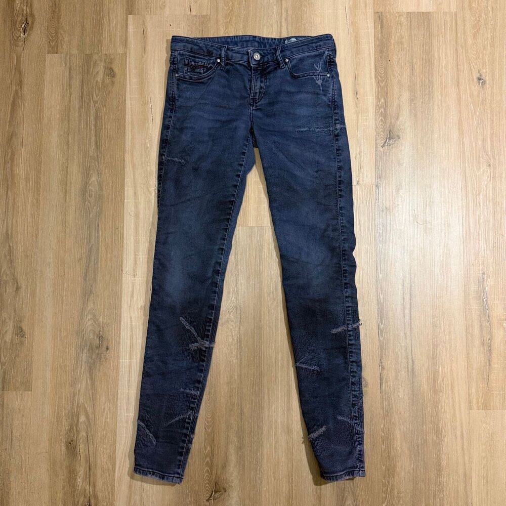 Diesel Gracey-Ne Women’s Distressed Skinny Jeans Sz 27 Luxury Indie Sleaze Edgy